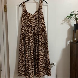 Leopard print tank dress